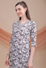 Spectacular Grey Floral Printed Cotton Casual Wear Salwar Suit With Dupatta