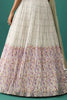 Pretty Off-White Floral Printed Georgette Festival Wear Lehenga Choli 