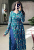 Gorgeous Teal Green Printed Casual Wear Nayra Cut Kurti