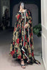 Pretty Red Floral Print Georgette Traditional Gown With Dupatta