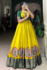 Beloved Light Green Kalamkari Printed Silk Gown With Jacket