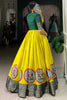 Beloved Light Green Kalamkari Printed Silk Gown With Jacket