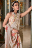 Magnificent Off-White Floral Printed Georgette Saree With Blouse