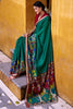 Captivating Green Kalamkari Printed Chanderi Traditional Saree With Blouse