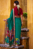 Captivating Green Kalamkari Printed Chanderi Traditional Saree With Blouse