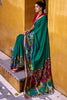 Captivating Green Kalamkari Printed Chanderi Traditional Saree With Blouse
