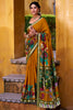 Fabulous Mustard Yellow Kalamkari Printed Chanderi Saree With Blouse