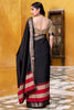 Glamorous Black Zari Weaving Cotton Traditional Saree With Blouse