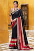 Glamorous Black Zari Weaving Cotton Traditional Saree With Blouse