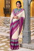 Captivating Off-White Zari Weaving Cotton Event Wear Saree With Blouse