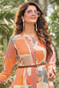 Outstanding Multi-Color Digital Printed Rayon Western Dress