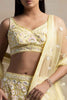 Wonderful Yellow Sequins Net Haldi Wear Lehenga Choli With Dupatta