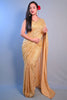 Fantastic Light Yellow Sequins Georgette Party Wear Saree With Blouse