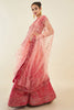 Pink Sequins Art Silk Party Wear Lehenga Choli With Dupatta