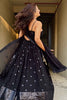 Marvelous Black Sequins Georgette Reception Wear Lehenga Choli