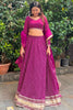 Precious Purple Leheriya Printed Georgette Event Wear Lehenga Choli