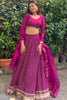 Precious Purple Leheriya Printed Georgette Event Wear Lehenga Choli