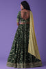Delightful Green Zari Embroidered Georgette Mehendi Wear Lehenga Choli