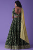 Delightful Green Zari Embroidered Georgette Mehendi Wear Lehenga Choli