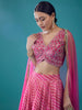 Marvelous Pink Digital Printed Organza Traditional Lehenga Choli 
