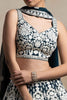 Alluring Dark Green Thread Embroidered Georgette Lehenga Choli