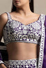 Adorable Purple Thread Work Georgette Festival Wear Lehenga Choli