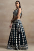Enjoyable Dark Green Thread Work Georgette Festival Wear Lehenga Choli