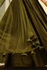 Wonderful Olive Green Sequins Georgette Lehenga Choli With Dupatta