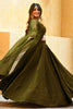 Wonderful Olive Green Sequins Georgette Lehenga Choli With Dupatta