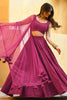 Exquisite Pink Sequins Event Wear Lehenga Choli With Net Dupatta