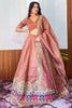 Unique Beige Sequins Silk Wedding Wear Lehenga Choli With Dupatta