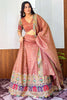Unique Beige Sequins Silk Wedding Wear Lehenga Choli With Dupatta