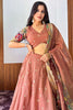 Unique Beige Sequins Silk Wedding Wear Lehenga Choli With Dupatta