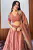 Unique Beige Sequins Silk Wedding Wear Lehenga Choli With Dupatta