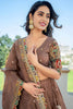 Enchanting Beige Thread Work Silk Traditional Lehenga Choli