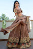 Enchanting Beige Thread Work Silk Traditional Lehenga Choli