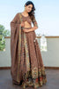 Enchanting Beige Thread Work Silk Traditional Lehenga Choli