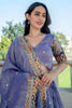 Dazzling Lavender Sequins Silk Engagement Wear Lehenga Choli