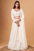 Beautiful Off-White Sequins Georgette Bridesmaid Lehenga Choli