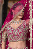 Amazing Pink Zari Work Net Bridesmaid Lehenga Choli With Dupatta