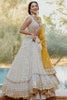 Beautiful White Embroidered Georgette Bridal Lehenga Choli With Dupatta