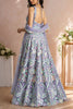 Mesmerizing Lavender Sequins Net Bridesmaid Lehenga Choli With Dupatta