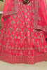 Beautiful Peach Sequins Silk Festival Wear Lehenga Choli With Dupatta
