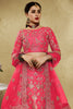 Beautiful Peach Sequins Silk Festival Wear Lehenga Choli With Dupatta