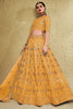 Wonderful Yellow Sequins Silk Wedding Lehenga Choli With Net Dupatta