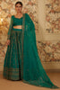 Fantastical Green Sequins Organza Festival Wear Lehenga Choli