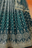 Adorable Dove Blue Zari Embroidered Georgette Lehenga Choli