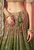 Elegant Mehendi Green Zari Embroidered Georgette Lehenga Choli
