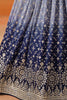Gorgeous Navy Blue Sequins Georgette Bridesmaid Lehenga Choli