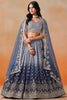 Gorgeous Navy Blue Sequins Georgette Bridesmaid Lehenga Choli